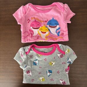 Baby Shark Pink and Gray Onesies